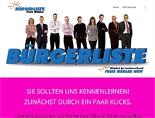 Tablet Screenshot of buergerliste-dortmund.de